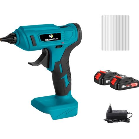 Pistolet à colle chaude, sans fil, température maximale de 280°C, 2 Batterie (1/2)