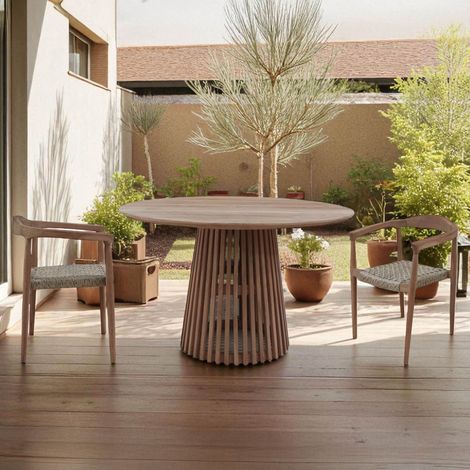 MURRAY - tavolo rotondo in teak (1/2)