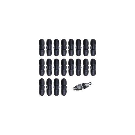 Accessoires d'irrigation goutte, 20 pièces tuyau d'irrigation goutte de 1/2 pouces, connecteur d'irrigation goutte de type I, accessoires d'arrosage goutte de 16 mm pour jardin, patio (1/4)