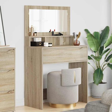 Schlafzimmer-Frisiertische Sonoma-Eiche 80 x 39,6 x 135 cm