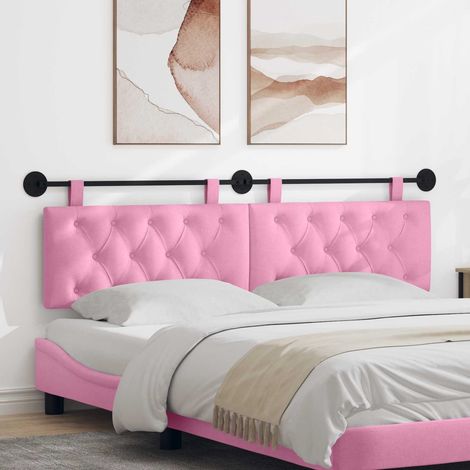 Hängendes Kopfteil Rosa Stoff (1/5)