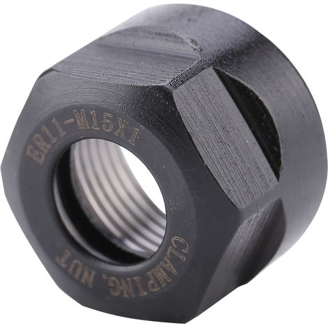1 pièce ER11 Type Pince de serrage Écrou Porte-embout de mandrin (Noir M15 1 ER11A) (1/5)