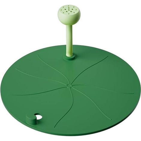 Bouchon de Baignoire Rond en Silicone, Couvercle de Drain de Sol en Silicone, avec Motif de Feuille de Lotus, Couvercle de Drain de Sol Anti-Odeur, pour Douche, Baignoire, évier (1/5)