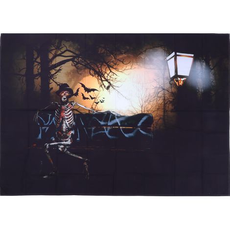 Halloween-Geister-Wandteppich für Wohn- und Schlafzimmer – 200 x 150 cm aus strapazierfähiger und detailreicher Polyesterfaser (1/5)