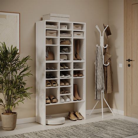 Schuhschrank-Set Lysander, Weiß, 78.6 x 65.5 cm 2 Teile, Vicco (1/5)