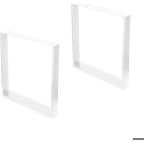 Patas Rectangulares Cuadradas Emuca Blancas 76 cm de Altura