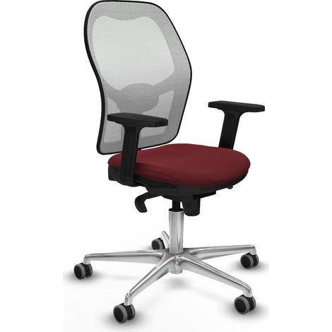 Ergonomischer Stuhl piqueras y crespo Jorquera weiß Mesh Kunstleder