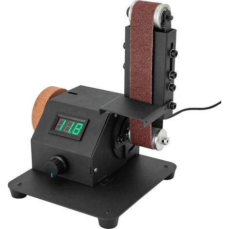 Mini levigatrice a nastro, levigatrice elettrica da 350 W, levigatrice a nastro elettrica per affilatura, adatta per la molatura di utensili come metallo, legno e alluminio