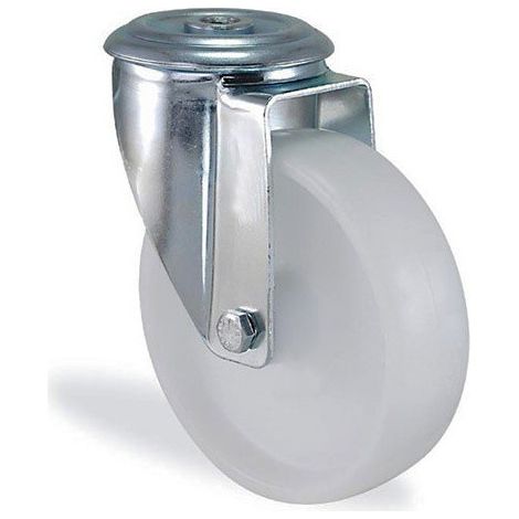 Roulette à oeil pivotante polypropylène diamètre 80mm charge 100kg
