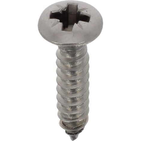 Vis à Tôle - Tête Fraisée Bombée Pozidrive - Inox - Standard DIN 7983 - Fixation Carrosserie - Réf. 7060 - Sachet de 20 (1/4)