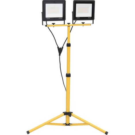 vidaXL Faretto a LED con Treppiede 2x100 W Bianco Freddo