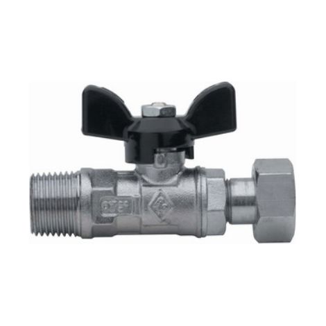 VALVOLA A SFERA FILETTATURA MASCHIO CON GIRELLO 1/2" x 3/4" PN 30 RB (1/2)