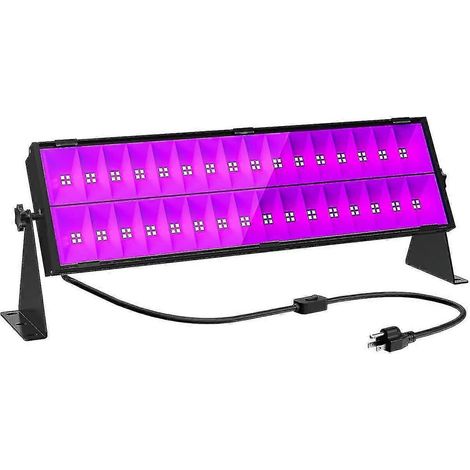 Barre lumineuse LED UV noire 150 W, étanche IP65, lampe de Noël/fête UV (1/4)