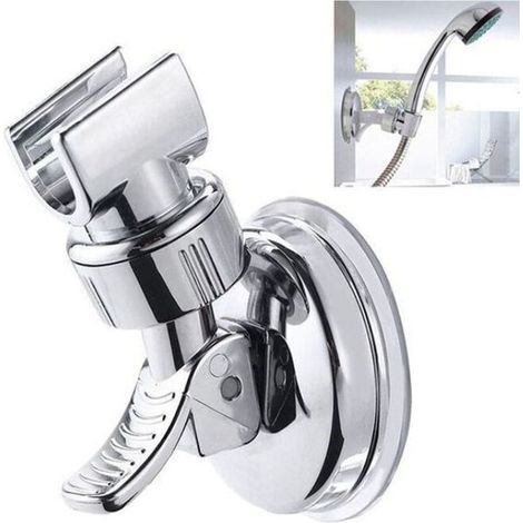 Support de Douche, Support Douche Ventouse, Support Douchette Ventouse Orientable, Support Douche sans Percage, Support de Pomme de Douche Mural Universel, Fixation Pommeau de Douche (1/5)