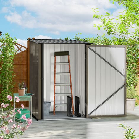 Abri à outils - en acier 100 x 103 x 160 cm marron - Pratique (1/4)
