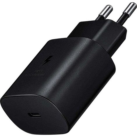 Caricabatterie da parete Samsung EP-TA800EBE da 25 W per Galaxy A70, colore nero. (1/4)