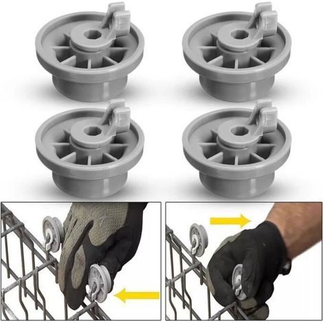 Untere Korbrollenrolle – Bosch – Neff – Siemens – 4 Stück – AP2802428 – 165314 (1/4)