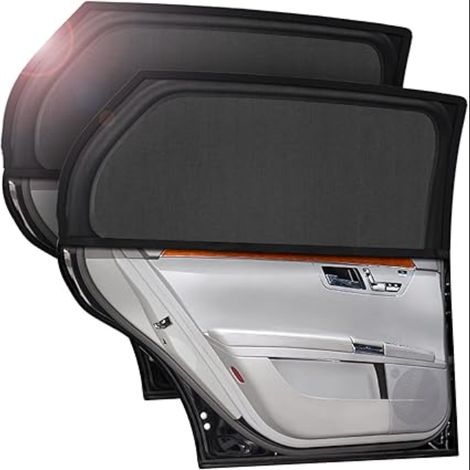 Pare Soleil Voiture Bébé chaussette pour Enfants / Animaux auto Bloquer Les Rayons UV Anti Moustiquaire compatible avec des Véhicules-12080cm (1/5)