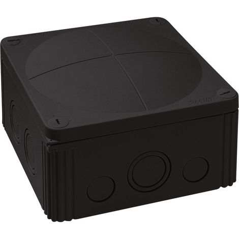 Wiska 10062214 Abzweigkasten (L x B x H) 140 x 140 x 82 mm Schwarz IP66/IP67 1 St.
