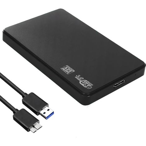 Boîtier Disque Dur Externe 2,5" SATA USB 3.0, boitier Externe HDD SSD (1/5)