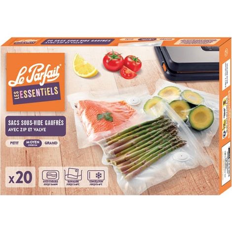 Sacs Sous Vide Le Parfait 20x30 Cm Conservation Sous Vide Réutilisable - Le Parfait