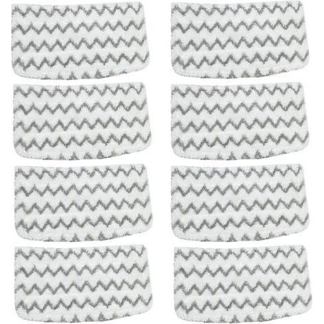 BUNTHAUS 8 Packs de tampons de Remplacement en Microfibre pour Balai à Vapeur Shark S1001C S1000 S1000A S1000C S1000WM