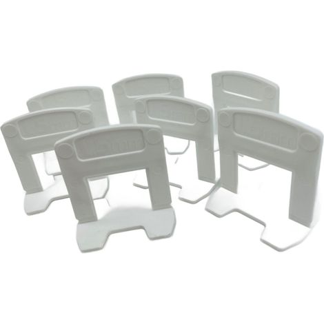 Clips de montaje para sistema de nivelación de baldosas Atlas Tools de 1,5 mm, 100 unidades (1/5)