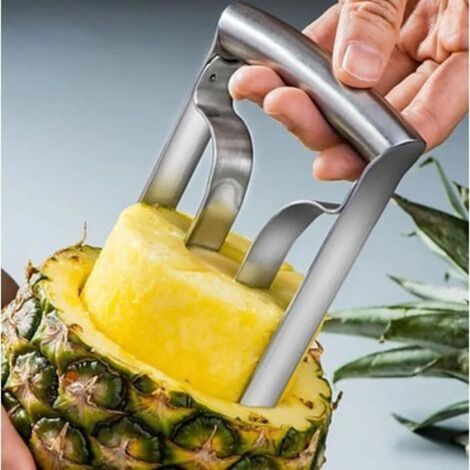 Coupe-Ananas Inox – Éplucheur & Coupe Tout-en-Un, Rapide et Pratique pour la Maison (1/5)