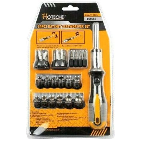 Set cacciavite 34 pezzi punte inserti torx bussole PH intercambiabili ART.250534