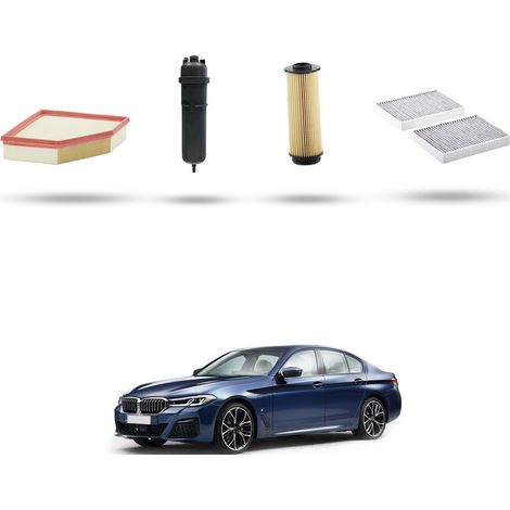 Kit tagliando 4 filtri compatibile con Bmw serie 5 (G30,G31,F90) 530d 183kw dal 2016 (1/5)