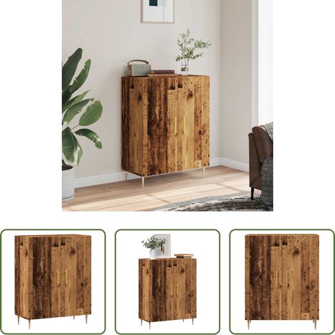 vidaXL Stauraum - Sideboard Altholz-Optik 69,5x34x90 cm Holzwerkstoff (1/5)