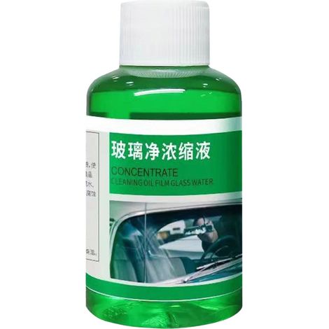 Détachant Concentré Pour Film Huileux - Nettoyant Vitre Automobile - Anti-Eau - Pour Pare-Brise Rétroviseurs Phares - 50 ml × 6 + 2 Éponges (1/5)
