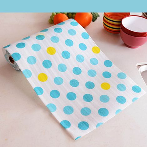 Drawer Liner - PET Material - 300 cm Length - Floral Print - For Cabinets Drawers Shelves - 1 Roll (1/3)