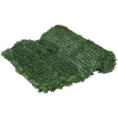 Clôture en gazon artificiel vert de 1 x 10 mètres (1/5)