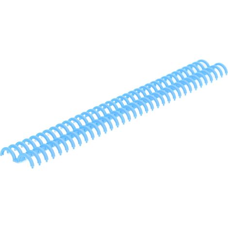 10 Binderollen, 34 Löcher, strapazierfähige Polypropylen-Binderücken für Schreibwaren, blau, 10er-Packung (1/5)