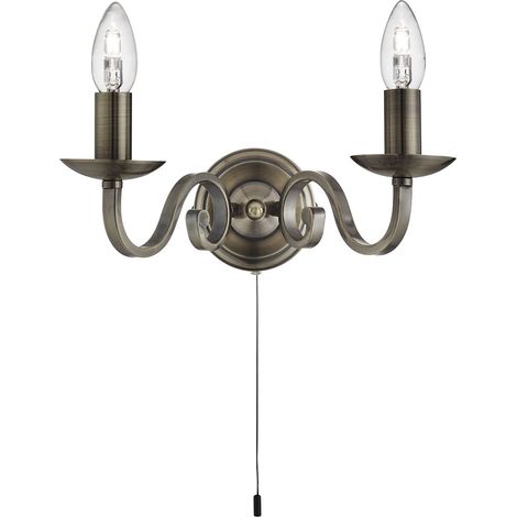 Applique Contemporanea Richmond Acciaio Ottone 2 Luci E14 (1/5)