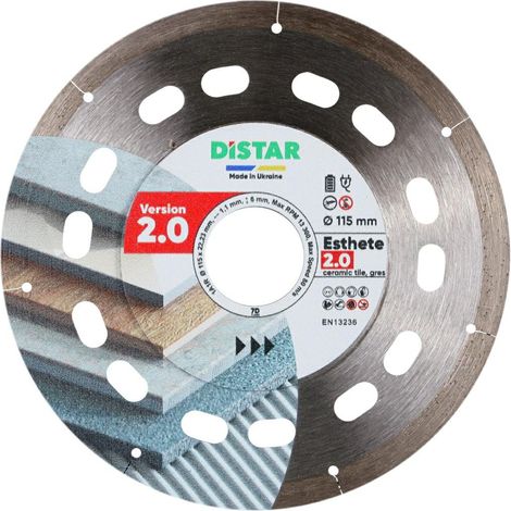 DISTAR TARCZA DIAMENTOWA ESTHETE 2.0 115 x 1,1 x 6 x 22,23mm