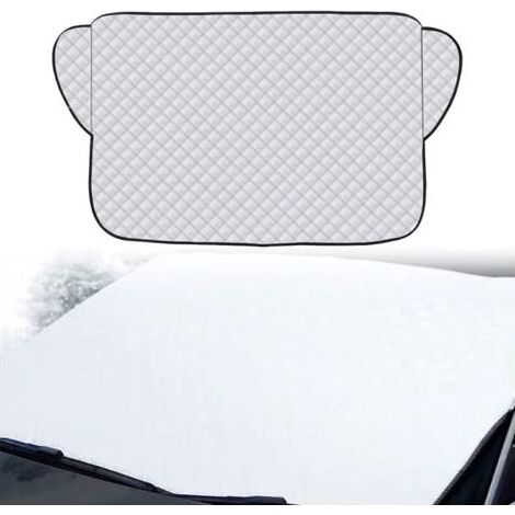 Windschutzscheibenabdeckung, Frostschutz-Windschutzscheibenabdeckung, Winter-Windschutzscheibenabdeckung, Auto-Windschutzscheibenabdeckung, Anti-Frost, Anti-Eis, UV-Sonnenschutz, faltbar, universell (1/5)