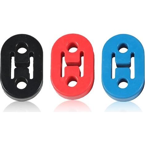 3 pièces Cintre support d'échappement de voiture 2 trous, silent bloc echappement en caoutchouc Voiture Universel en Caoutchouc pour la plupart des voitures (1/4)