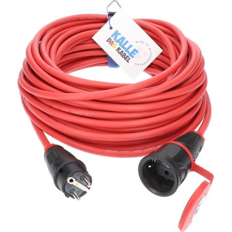 Verlängerungskabel KALLE Classic 1,5mm² rot Professional Stecker 10 Meter