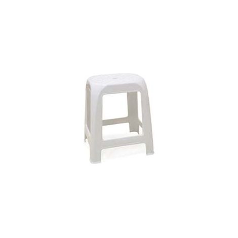 SGABELLO ELFO IN POLIPROPILENE BIANCO  cm.41x35x46h.    STEFANPLAST
