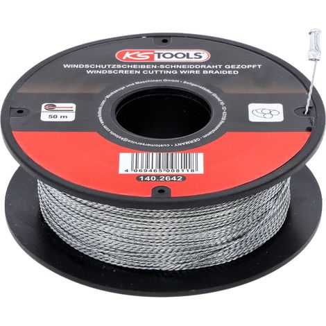 KS Tools Scheiben-Schneiddraht, gezopft, 50 m (1/5)