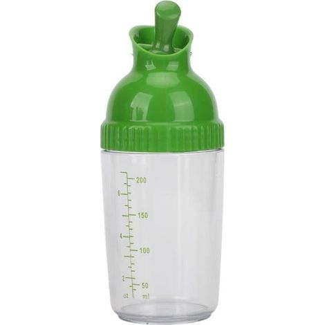 Récipient à vinaigrette - HILILAND - Shaker 200 ml - Sans BPA - Étanche - Facile à utiliser (1/4)