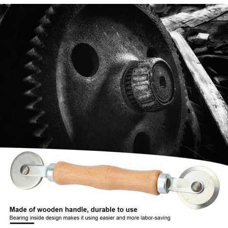 Outils pour la réparation de jantes en alliage d'aluminium (avec manche en bois) et kit de réparation de pneus (1/5)