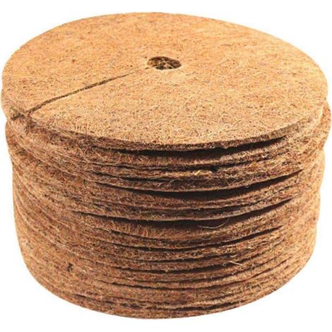 16 pièces Coconut Fiber Tree Ring Mulch tapis 11 8 pouces Mulch Ring plante Protectors tapis extérieur plantes (1/5)