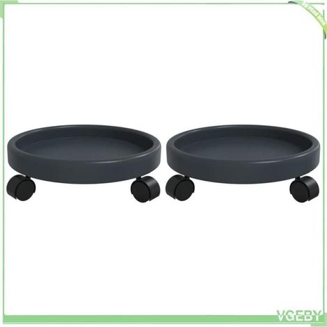 Chariot à plantes - FAFEICY - 154609 - diamètre 34 cm - capacité 35 kg - 4 roulettes (pack 2) (1/5)