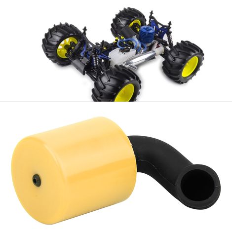Filtre à Air Miniature Universel pour Moteur RC 1/8 - Pièce de Rechange Jaune Nettoyant (1/4)