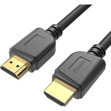 Câble HDMI haute vitesse 4K, 4.5 m Câble HDMI 2.0 18 Gbps, 4K HDR, 3D, 2160P, 1080P, Ethernet - Cordon HDMI 30AWG, retour audio (ARC) Compatible avec UHD TV, Blu-ray, Xbox, PS4, PS3 (1/5)