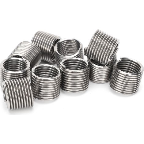 10 inserts filetés, outil de réparation d'écrous de réduction, acier inoxydable, M16x2x1,5D (1/5)