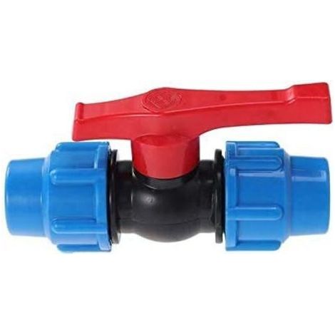 Kunststoff-Kugelhahn für 32-mm-Klemmrohr